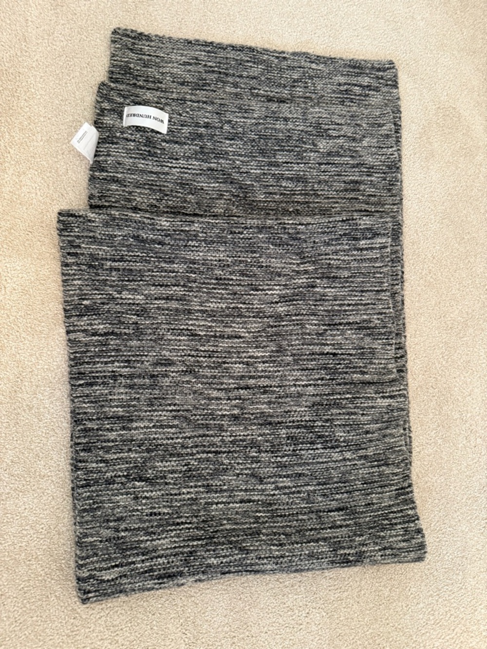 Won Hundred Gray Marled Knit Scarf